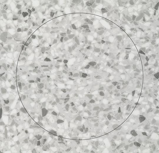 63586DR7 grey terrazzo circle