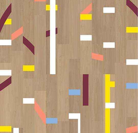 63511E light vintage gymfloor